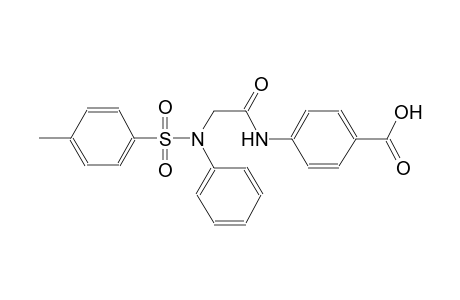 4-[({[(4-methylphenyl)sulfonyl]anilino}acetyl)amino]benzoic acid