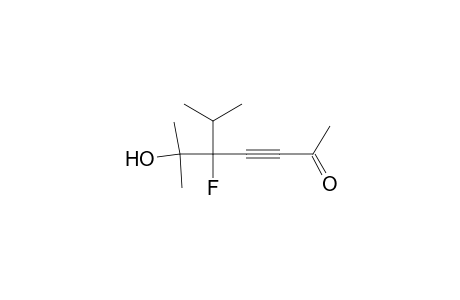 5-Fluoro-6-hydroxy-5-isopropyl-6-methyl-hept-3-yn-2-one