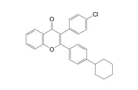 3-(4-Chlorophenyl)-2-(4-cyclohexylphenyl)-4H-chromen-4-one