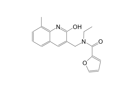 N-ethyl-N-[(2-hydroxy-8-methyl-3-quinolinyl)methyl]-2-furamide