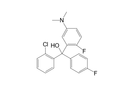 [(2'-Chlorophenyl)(4"-fluorophenyl)(2-fluoro-5-<N,N-dimethylamino>phenyl)]-methanol