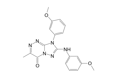 [1,2,4]Triazolo[5,1-c][1,2,4]triazin-4(8H)-one, 8-(3-methoxyphenyl)-7-[(3-methoxyphenyl)amino]-3-methyl-