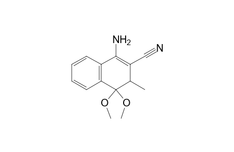 1-amino-4,4-dimethoxy-3-methyl-3H-naphthalene-2-carbonitrile