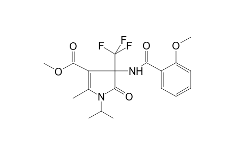 1H-Pyrrole-3-carboxylic acid, 4,5-dihydro-4-[(2-methoxybenzoyl)amino]-2-methyl-1-(1-methylethyl)-5-oxo-4-(trifluoromethyl)-, methyl ester