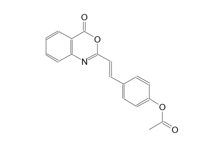 4-[(E)-2-(4-oxo-4H-3,1-benzoxazin-2-yl)ethenyl]phenyl acetate