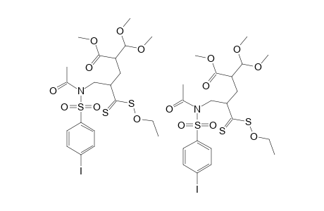 DITHIOCARBONIC-ACID-S-(1-[[ACETYL-(4-IODOBENZENESULFONYL)-AMINO]-METHYL]-5,5-DIMETHOXY-4-OXOPENTYL)-ESTER-O-ETHYLESTER