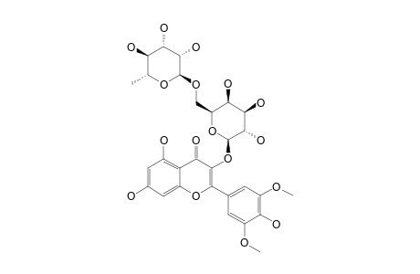 SYRINGETIN-3-O-ALPHA-L-RHAMNOPYRANOSYL-(1->6)-BETA-D-GALACTOPYRANOSIDE