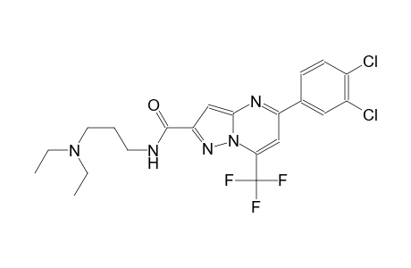 5-(3,4-dichlorophenyl)-N-[3-(diethylamino)propyl]-7-(trifluoromethyl)pyrazolo[1,5-a]pyrimidine-2-carboxamide