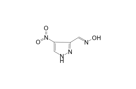 Pyrazole-3-carboxaldehyde, 4-nitro-, oxime