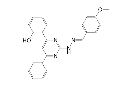4-methoxybenzaldehyde [4-(2-hydroxyphenyl)-6-phenyl-2-pyrimidinyl]hydrazone