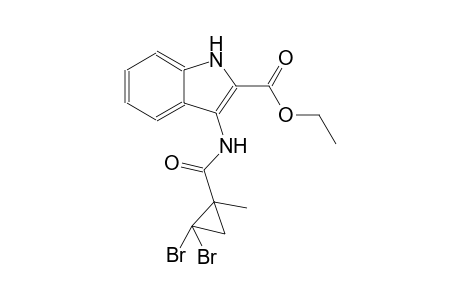 ethyl 3-{[(2,2-dibromo-1-methylcyclopropyl)carbonyl]amino}-1H-indole-2-carboxylate