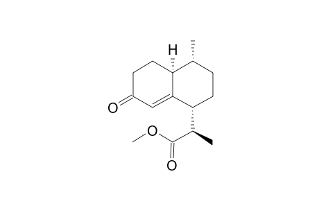5-Methyl-1(8a)-dehydro-8-[1-(methoxycarbonyl)ethyl]decalin-2-one isomer
