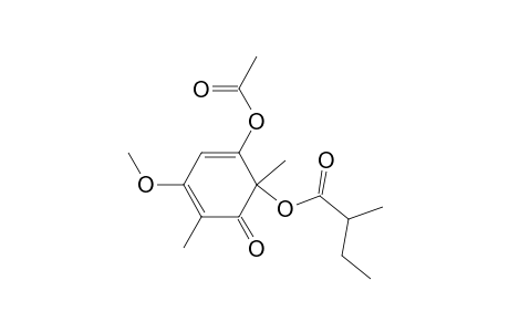 5-Acetoxy-3-methoxy-2,6-dimethyl-(6r)-((2r)-2-methylbutyryloxy)-2,3-cyclohexadien-1-one