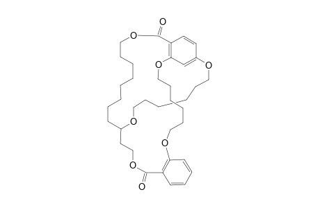 3,21-(Epoxyhexanoxy)-5H,7H,19H-dibenzo[c,m][1,5,12,16]tetraoxacycloh eptacosin-5,19-dione, 8,9,10,11,12,13,14,15,16,17,25,26,27,28,29,30-hexadecahydro-