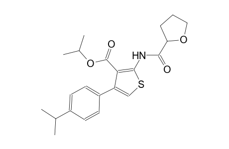 isopropyl 4-(4-isopropylphenyl)-2-[(tetrahydro-2-furanylcarbonyl)amino]-3-thiophenecarboxylate