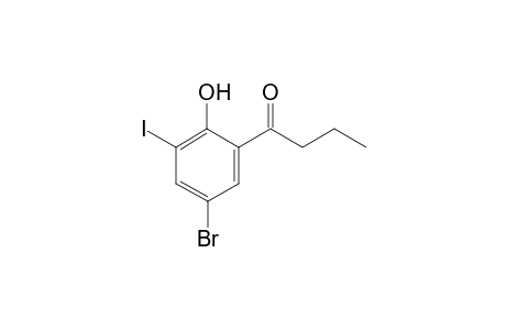 1-(2-Hydroxy-3-iodo-5-bromo-phenyl)butan-1-one