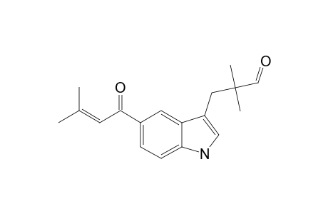 3-(2-FORMYL-2-METHYLPROPYL)-5-(3-METHYL-1-OXO-2-BUTENYL)-INDOLE