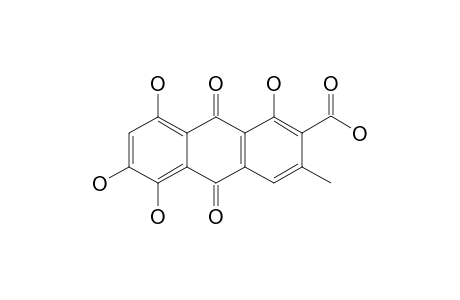 ClAVORUBIN(1,5,6,8-TETRAHYDROXY-3-METHYL-9,10-DIOXOANTHRACENE-2-CARBOXYLIC_ACID