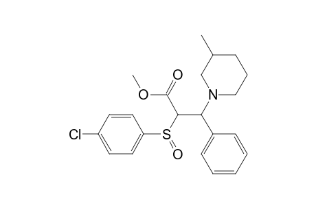 1-Piperidinepropanoic acid, .alpha.-[(4-chlorophenyl)sulfinyl]-3-methyl-.beta.-phenyl-, methyl ester