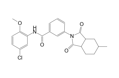 benzamide, N-(5-chloro-2-methoxyphenyl)-3-(octahydro-5-methyl-1,3-dioxo-2H-isoindol-2-yl)-