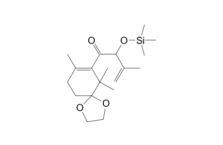 4-[5'-(5",5"-Ethylenedioxy)-2",6",6"-trimethylcyclohex-1"-enyl]-4-oxo-3-[(trimethylsilyl0oxy]-2-methylbut-1-ene
