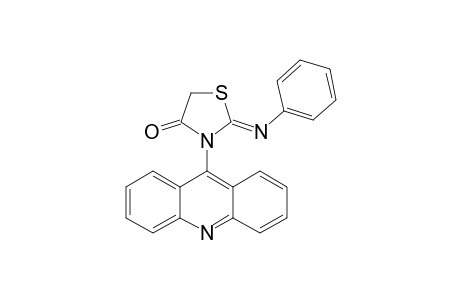 2-PHENYL-3-(ACRIDIN-9'-YL)-1,3-THIAZOLIDIN-4-ONE