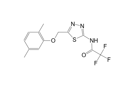 N-{5-[(2,5-dimethylphenoxy)methyl]-1,3,4-thiadiazol-2-yl}-2,2,2-trifluoroacetamide