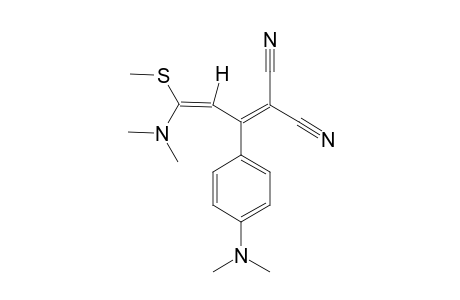 2-CYANO-3-(4-DIMETHYLAMINOPHENYL)-5-DIMETHYLAMINO-5-METHYLTHIO-PENTA-2,4-DIENE-NITRILE
