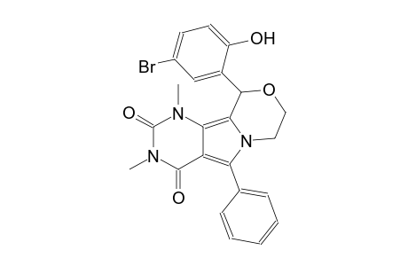 2H-pyrimido[4',5':3,4]pyrrolo[2,1-c][1,4]oxazine-2,4(3H)-dione, 10-(5-bromo-2-hydroxyphenyl)-1,7,8,10-tetrahydro-1,3-dimethyl-5-phenyl-
