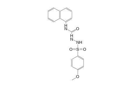 2-[(4-methoxyphenyl)sulfonyl]-N-(1-naphthyl)hydrazinecarboxamide