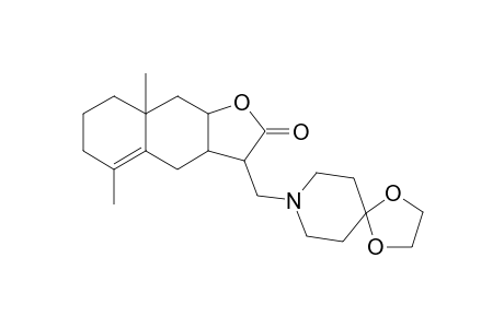 3-(1,4-Dioxa-8-aza-spiro[4.5]dec-8-ylmethyl)-5,8a-dimethyl-3a,4,6,7,8,8a,9,9a-octahydro-3H-naphtho[2,3-b]furan-2-one
