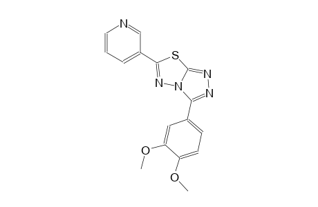 3-(3,4-dimethoxyphenyl)-6-(3-pyridinyl)[1,2,4]triazolo[3,4-b][1,3,4]thiadiazole