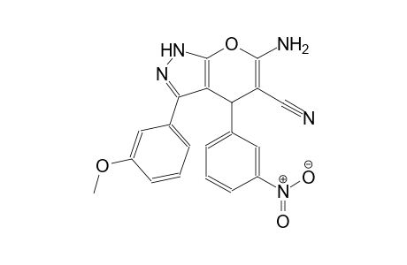 6-amino-3-(3-methoxyphenyl)-4-(3-nitrophenyl)-1,4-dihydropyrano[2,3-c]pyrazole-5-carbonitrile