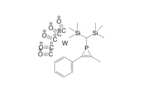Tungsten trimethyl-[(2-methyl-3-phenyl-phosphiren-1-yl)-trimethylsilyl-methyl]silane pentacarbonyl