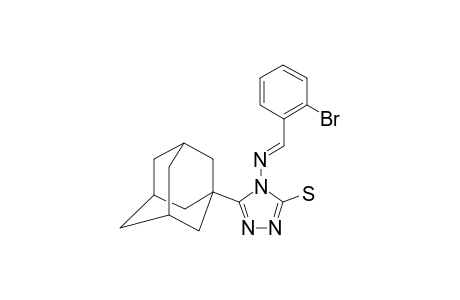 5-(1-ADAMANTYL)-4-(2-BROMOBENZYLIDENEAMINO)-3-MERCAPTO-1,2,4-TRIAZOLE