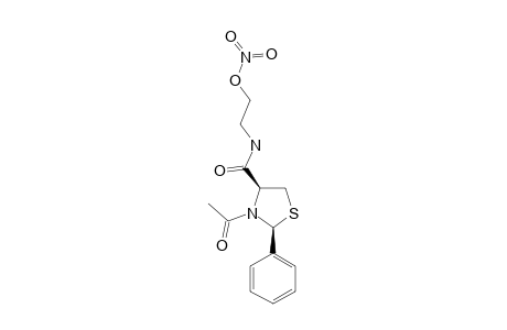 (2R,4R)-2-PHENYL-3-(ACETYL)-THIAZOLIDINE-4-[N-(2-NITROOXYETHYL)]-CARBOXAMIDE;CONFORMER-#1