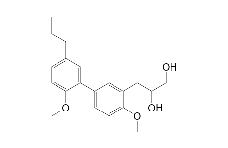 3-(4,2'-dimethoxy-5'-propyl-biphenyl-3-yl)-propane-1,2-diol