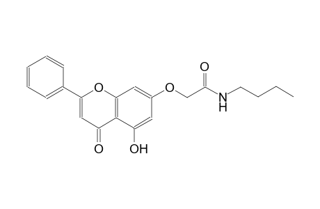 acetamide, N-butyl-2-[(5-hydroxy-4-oxo-2-phenyl-4H-1-benzopyran-7-yl)oxy]-