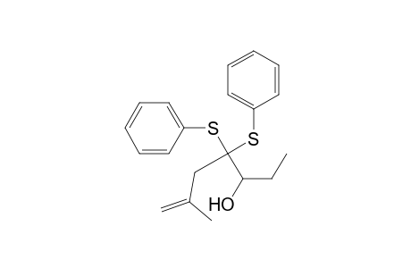 6-Hepten-3-ol, 6-methyl-4,4-bis(phenylthio)-