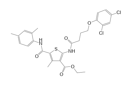 3-thiophenecarboxylic acid, 2-[[4-(2,4-dichlorophenoxy)-1-oxobutyl]amino]-5-[[(2,4-dimethylphenyl)amino]carbonyl]-4-methyl-, ethyl ester