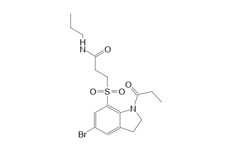 propanamide, 3-[[5-bromo-2,3-dihydro-1-(1-oxopropyl)-1H-indol-7-yl]sulfonyl]-N-propyl-