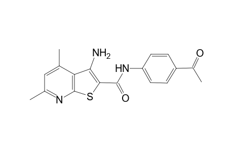 3-Amino-4,6-dimethyl-thieno[2,3-b]pyridine-2-carboxylic acid (4-acetyl-phenyl)-amide