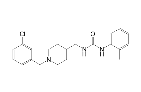 urea, N-[[1-[(3-chlorophenyl)methyl]-4-piperidinyl]methyl]-N'-(2-methylphenyl)-
