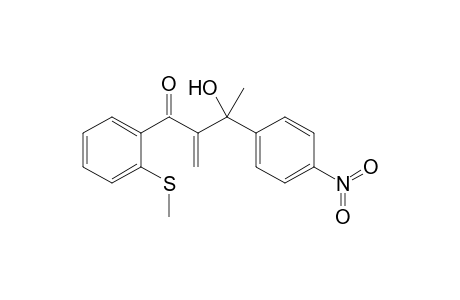 2-methylidene-1-(2-methylsulfanylphenyl)-3-(4-nitrophenyl)-3-oxidanyl-butan-1-one