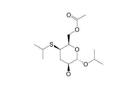 2-PROPYL-6-O-ACETYL-3-DEOXY-4-S-(2-PROPYL)-4-THIO-ALPHA-D-LYXO-HEXOPYRANOSIDE