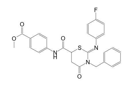 methyl 4-[({(2Z)-3-benzyl-2-[(4-fluorophenyl)imino]-4-oxotetrahydro-2H-1,3-thiazin-6-yl}carbonyl)amino]benzoate