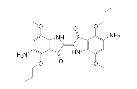 4,4'-Dipropoxy-7,7'-dimethoxy-5,5'-diaminoindigotin