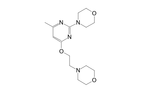 4-(2-{[6-methyl-2-(4-morpholinyl)-4-pyrimidinyl]oxy}ethyl)morpholine