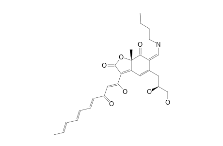 (S*,Z)-6-((BUTYLAMINO)-METHYLENE)-5-((S*)-2,3-DIHYDROXYPROPYL)-3-((1-Z,4E,6E,8E)-1-HYDROXY-3-OXODECA-1,4,6,8-TETRAENYL)-7A-METHYLBENZOFURAN-2,7(6-H,7A-H