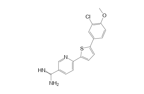 6-[5-(3-Chloro-4-methoxyphenyl)thiophen-2-yl]nicotinamidine